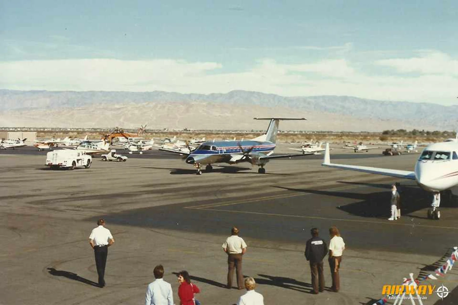 Chegada do primeiro EMB 120 Brasilia à Skywest, em 1986