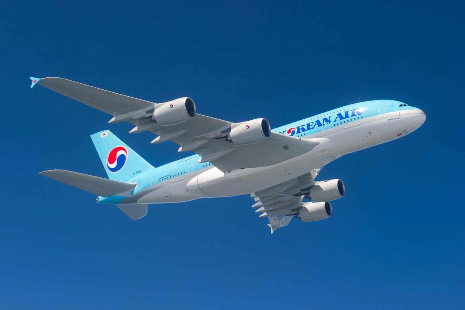 A Korean Air possui dez jatos A380 em sua frota (Airbus)