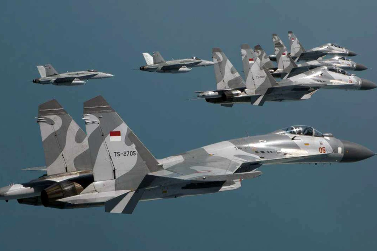 A Indonésia é outro país equipado com os avançados Su-30 (Divulgação)