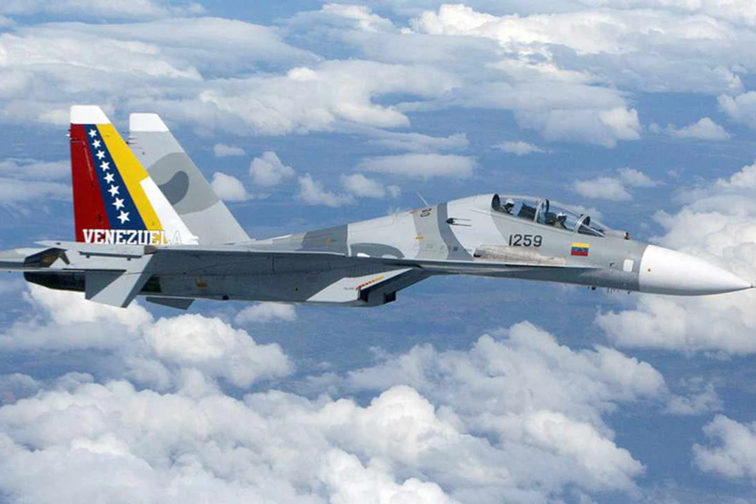 O caça Sukhoi Su-30 tem autonomia para decolar na Venezuela e atacar Brasília (Divulgação)