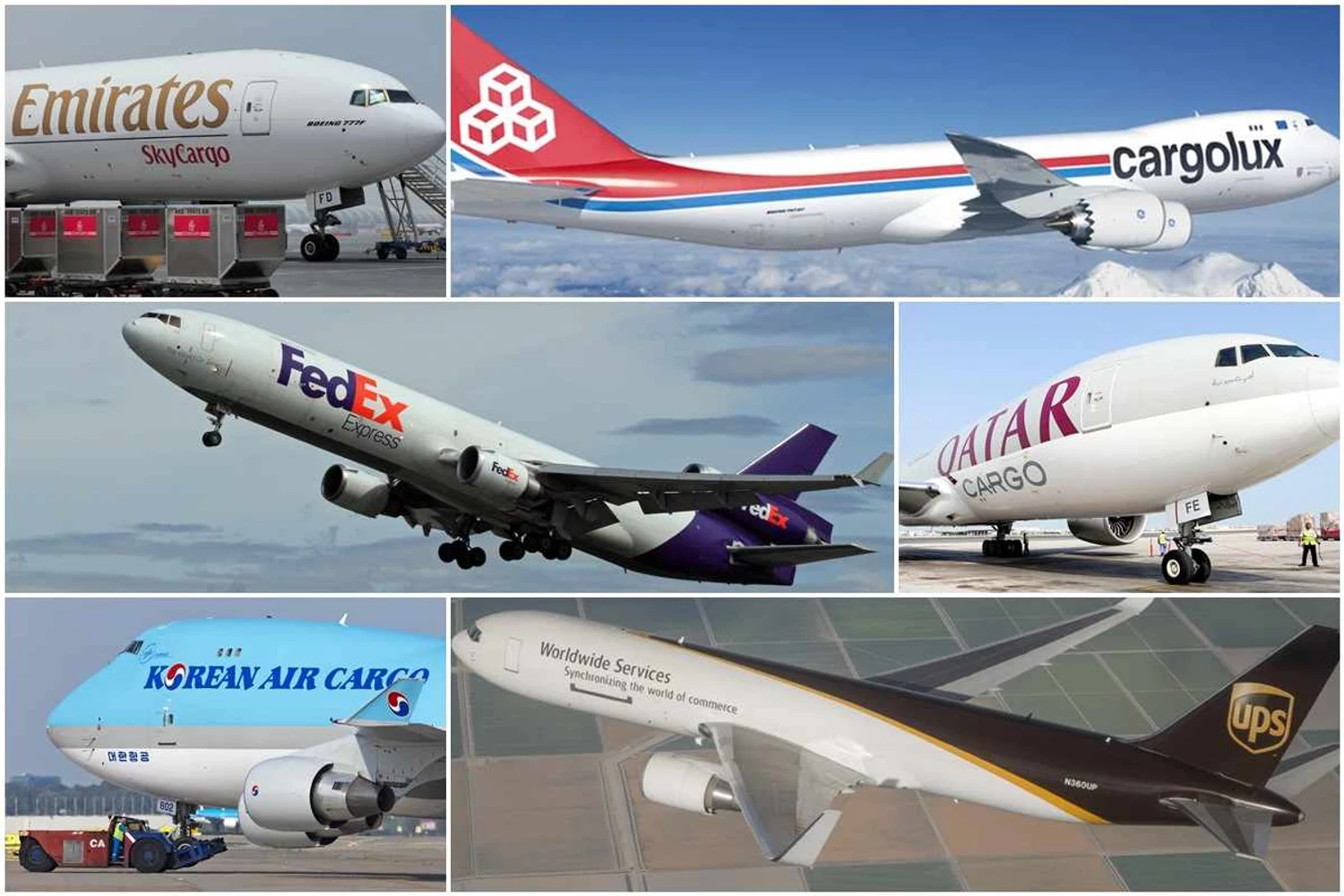 Conheça as maiores companhias aéreas de carga do mundo