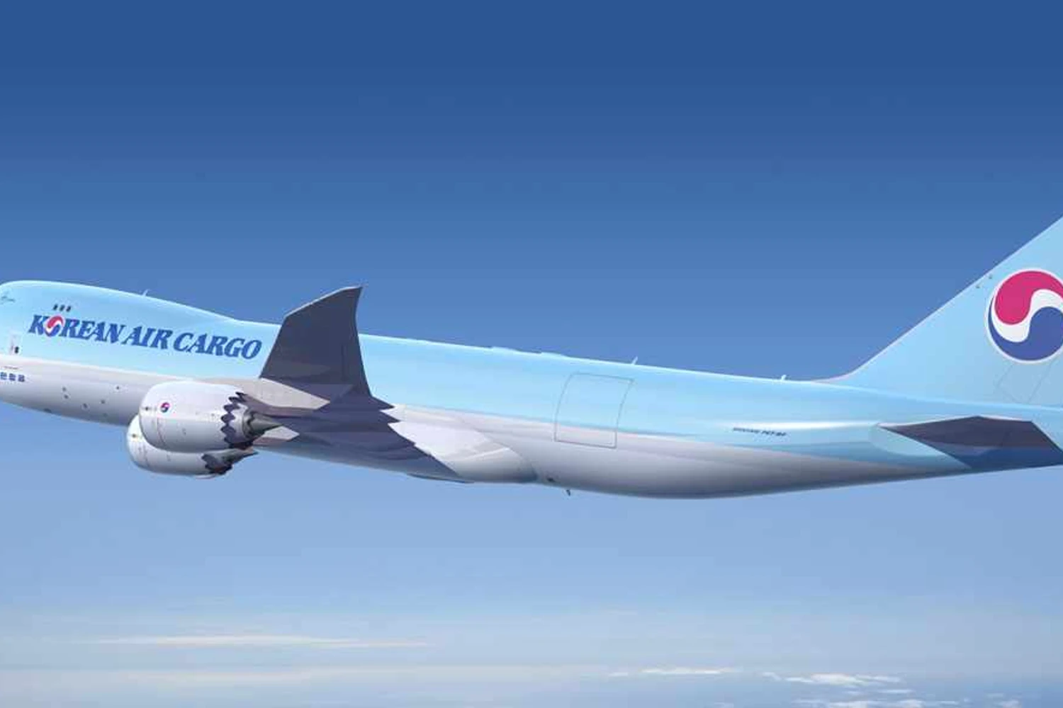 A Korean Airlines possui alguns dos 747-8 mais recentes, em versões de carga e passageiros (Boeing)