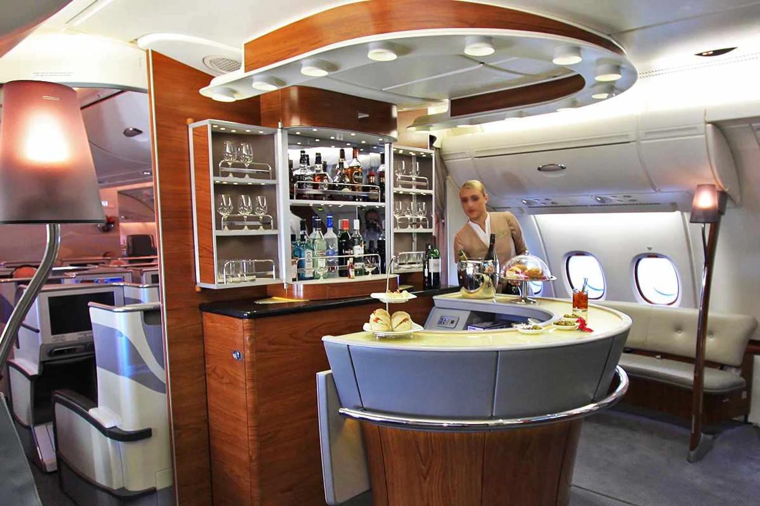 O bar do A380 da Emirates (Altair 78)