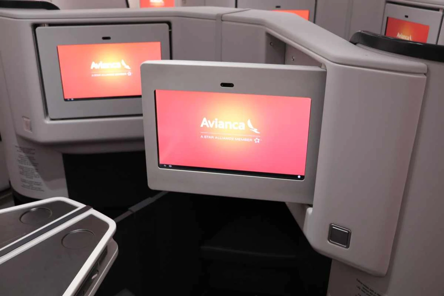 Tela de 15 polegadas da classe executiva (Avianca)