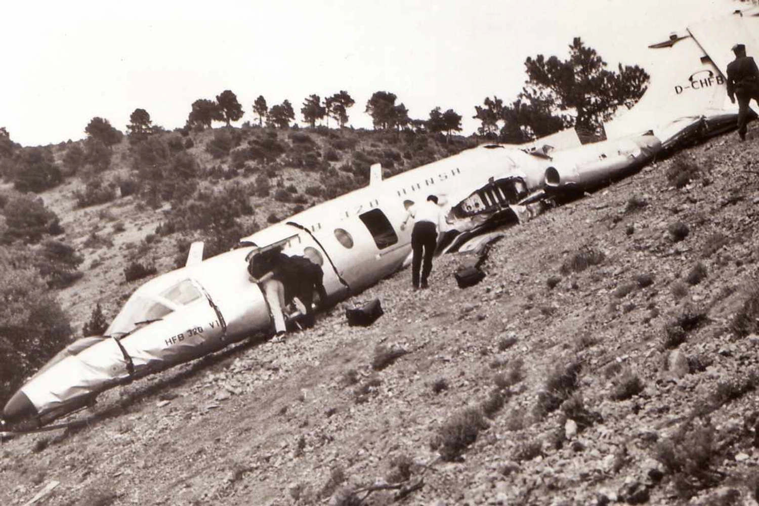 Primeiro protótipo do Hansa Jet sofreu acidente na Espanha em 1965