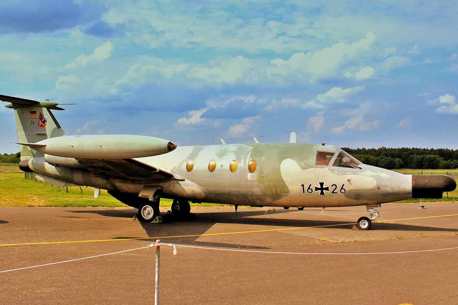 Versão de guerra eletrônica foi usada pela antiga força aérea da Alemanha Ocidental (Callflier)