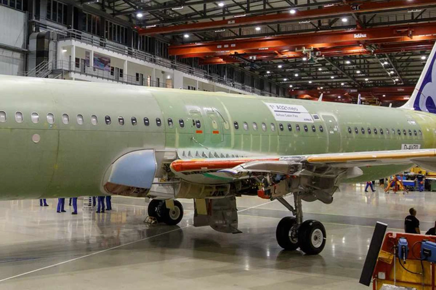 O A321 ACF conta com saídas de emergência na parte central da fuselagem (Airbus)