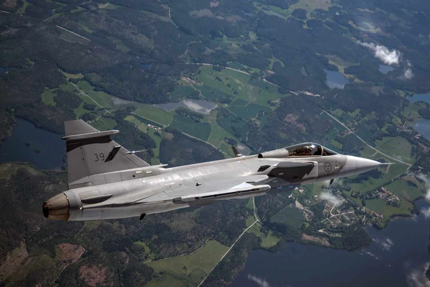Os testes com o Gripen E (ou NG) começaram em junho deste ano (SAAB)
