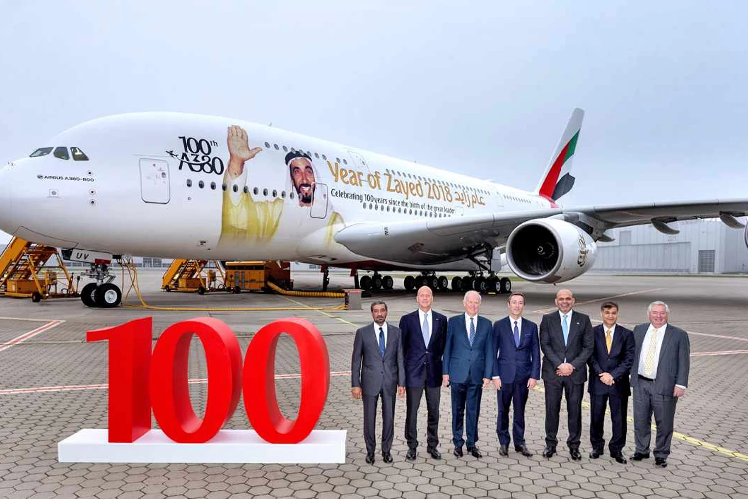 Emirates recebe centésimo Airbus A380 em sua frota