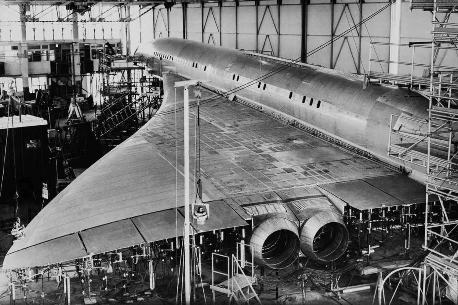 O Concorde na linha de montagem: apenas 20 unidades construídas (Airbus)