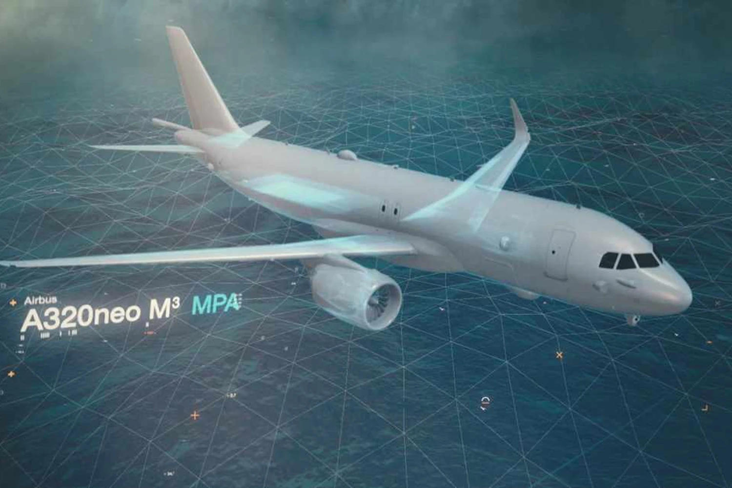 A Airbus apresentou quatro ideias de versões militares para o A320, como o M³ MPA, de patrulha marítima (Airbus)