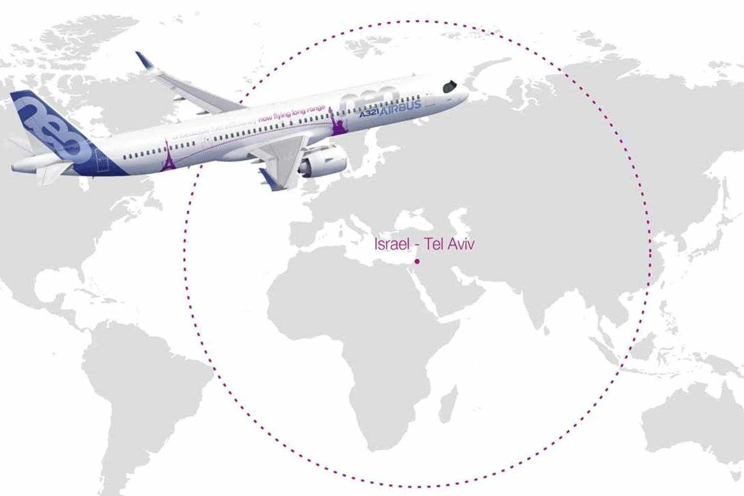 Por pouco o A321LR não chega em Natal partindo de Israel; o (Airbus)