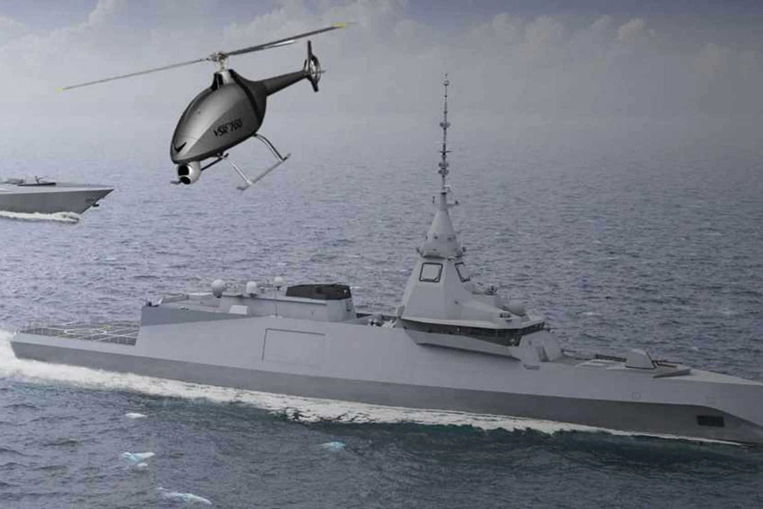 O VSR700 é projetado para operar a partir de embarcações militares (Airbus)
