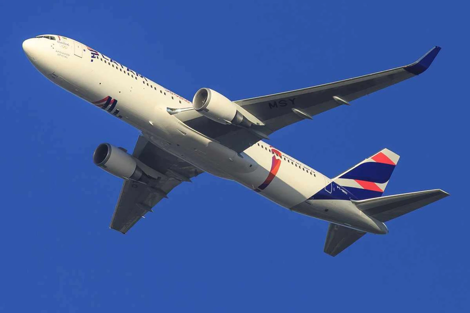 Boeing 767-300ER da LATAM: sem "sarcófago" (FAB/Sgt. Batista)