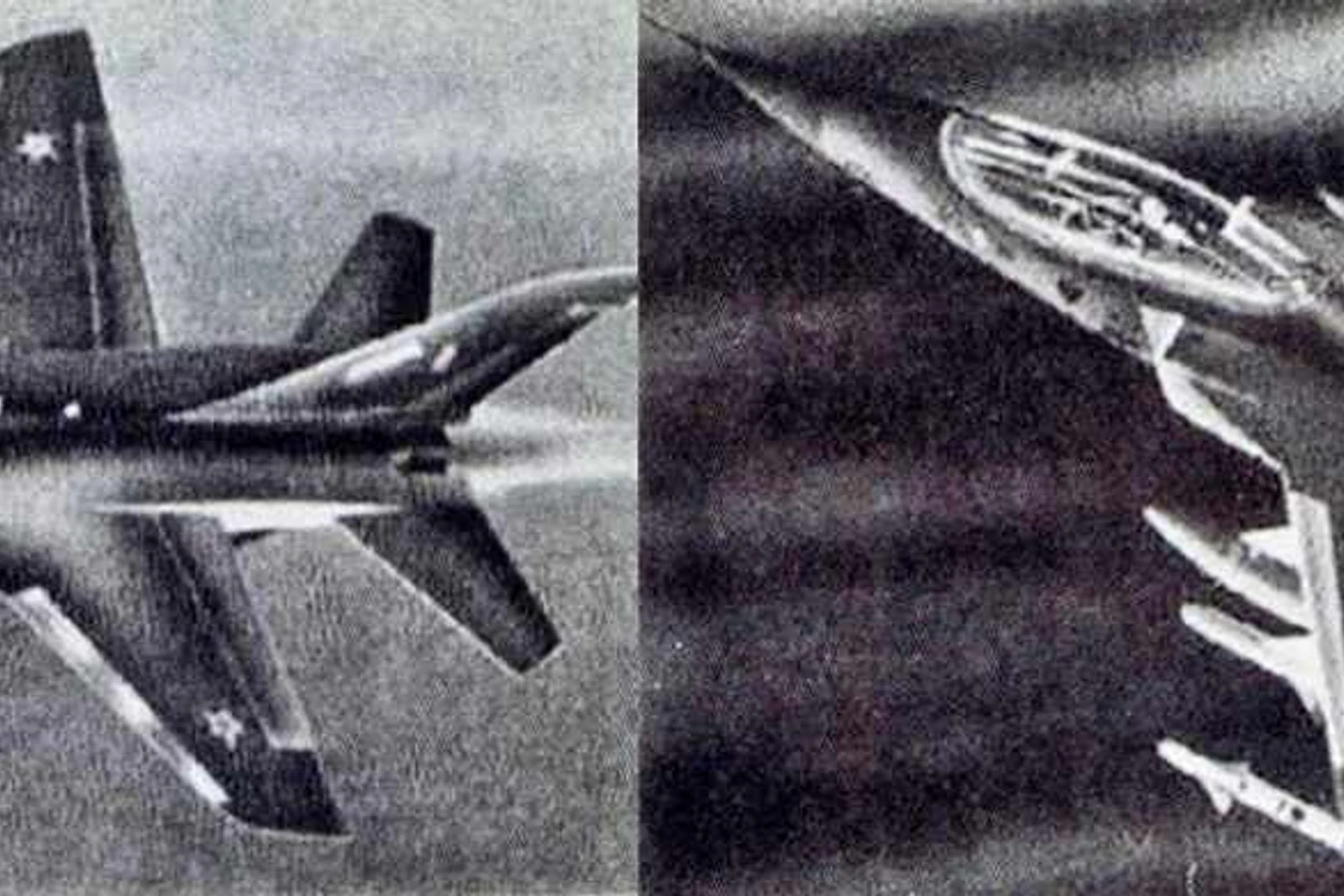As duas versões estudadas pela Embraer, um biplace e um monoplace (Reprodução)