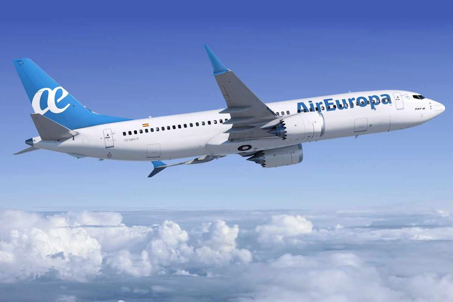 A Air Europa possui um frota de cerca de 50 aviões e é a 3ª maior da Espanha (Boeing)