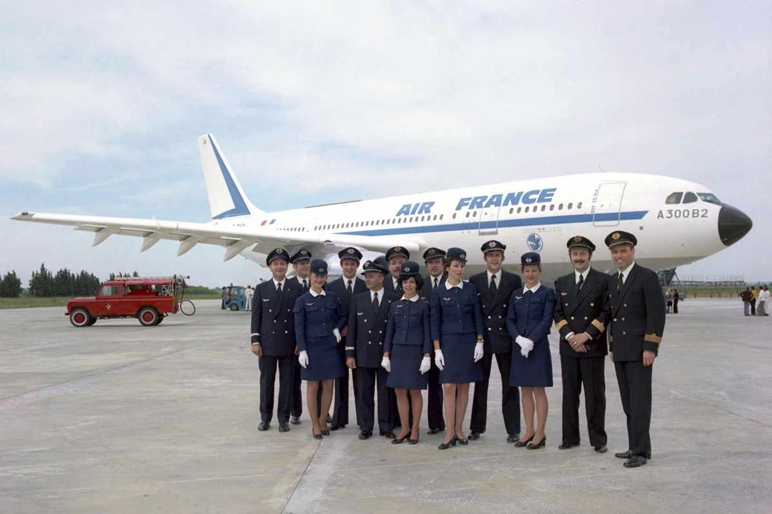 O primeiro avião da Airbus entregue, um A300 da Air France em 1974 (Airbus)