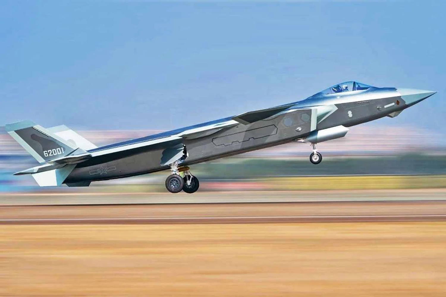 Nova foto do caça Chengdu J-20: ameaça à soberania dos EUA (FLAAP)