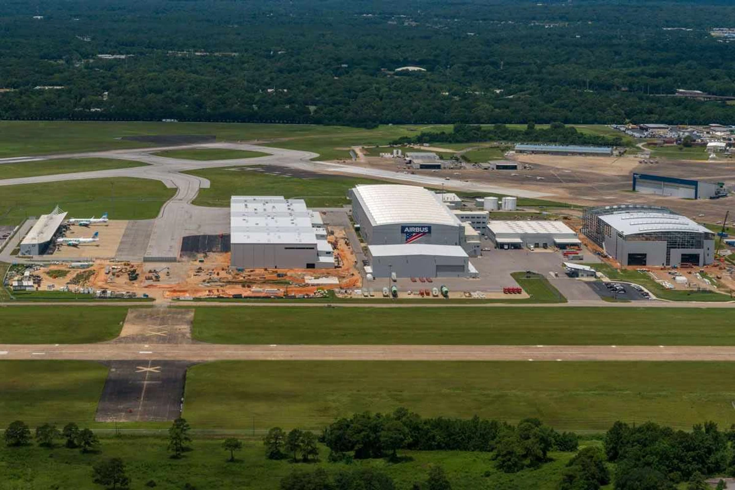 Aerial view of Airbus plant in Mobile, Alabama (Airbus)