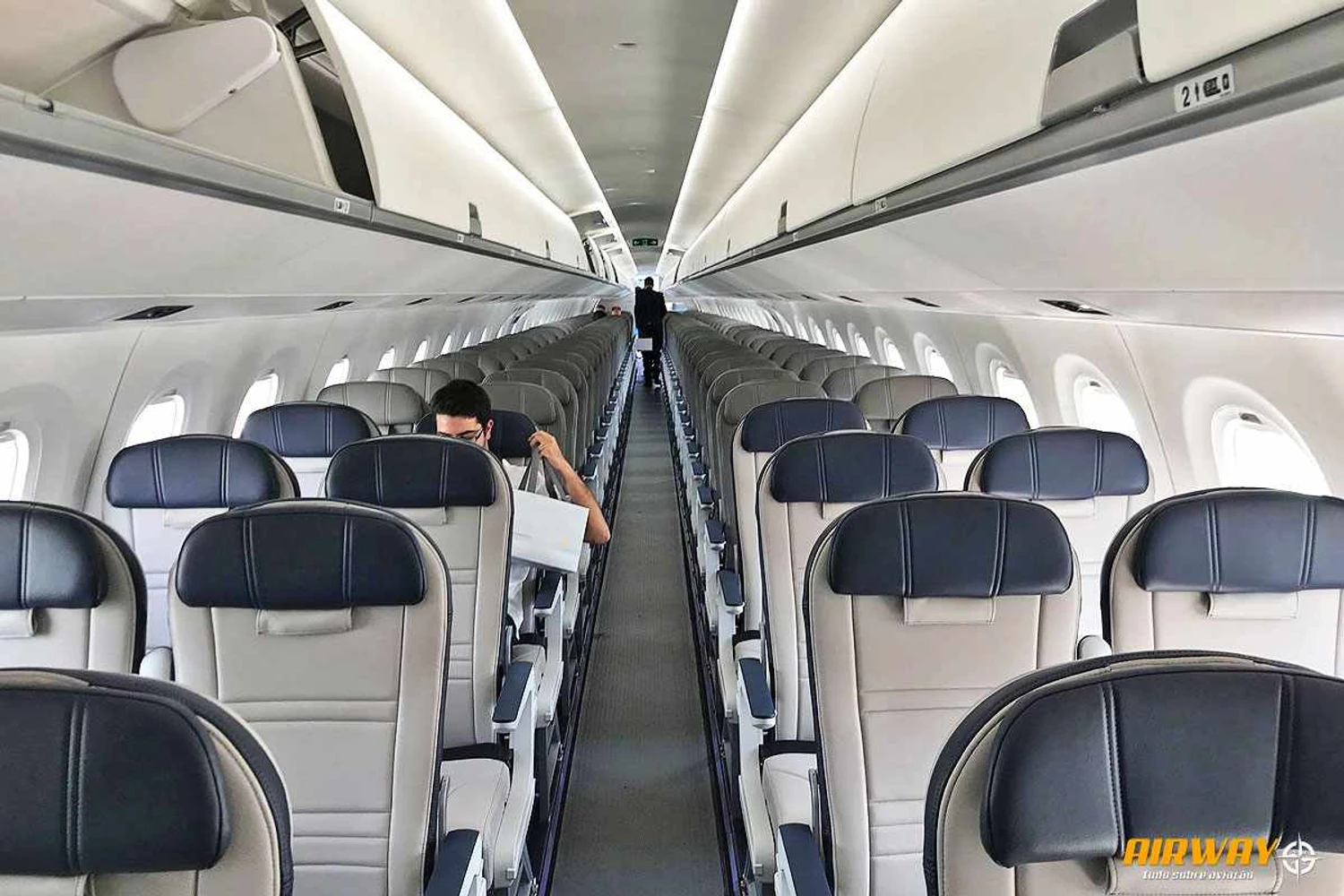 O E195-E2 é configurado para 136 passageiros (Thiago Vinholes)