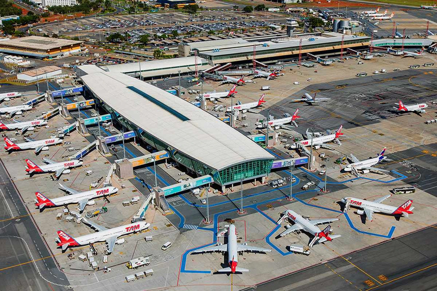 Aeroporto de Brasília: sistema anti-drones atrapalhou operações no terminal por quase um ano (Divulgação)