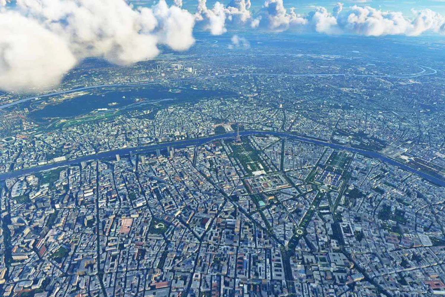 Paris vista do alto: realismo em qualquer parte do mundo (Microsoft)