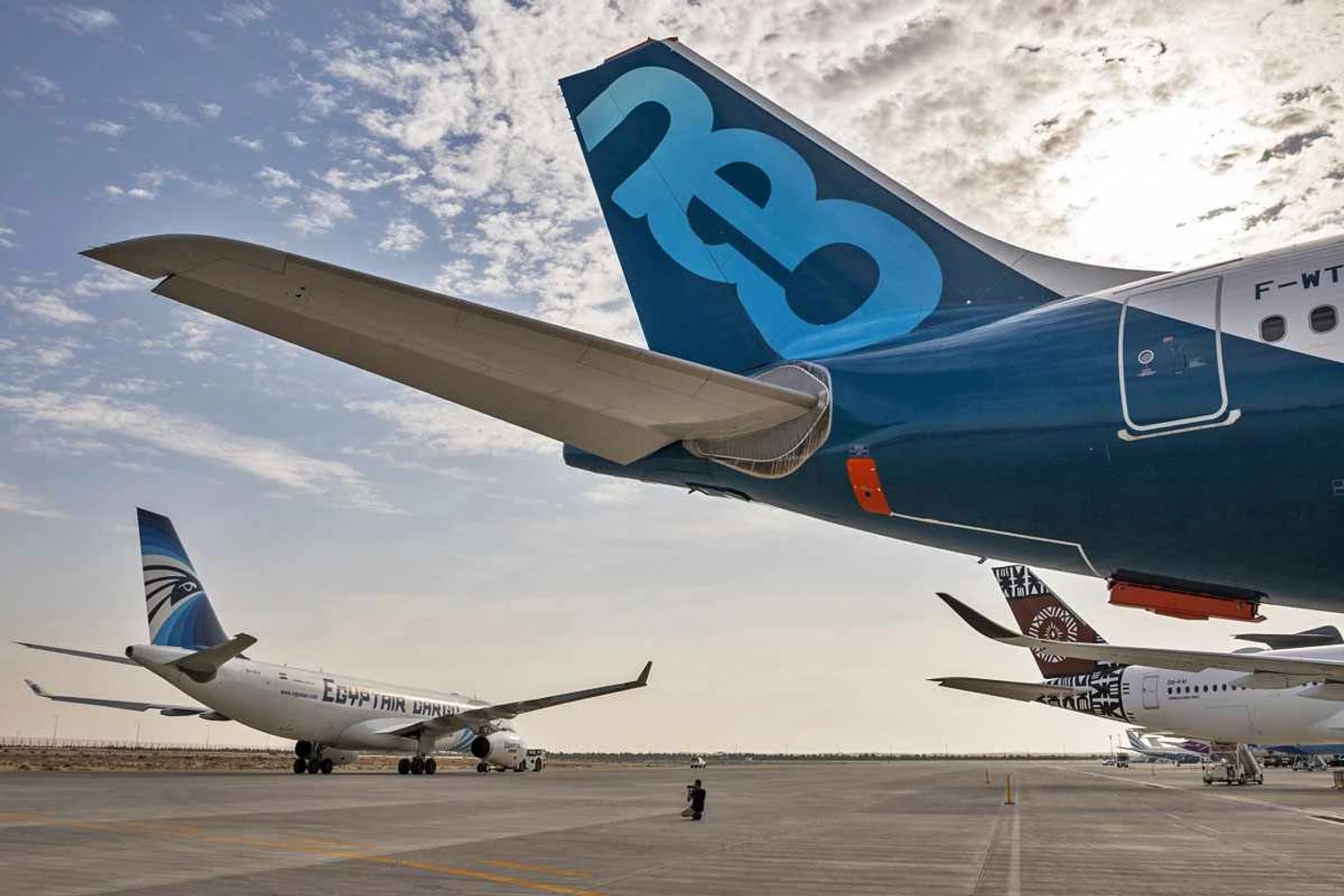 Aviões da Airbus no Dubai Airshow: novembro fez encomendas ultrapassarem os 20 mil jatos (Airbus)