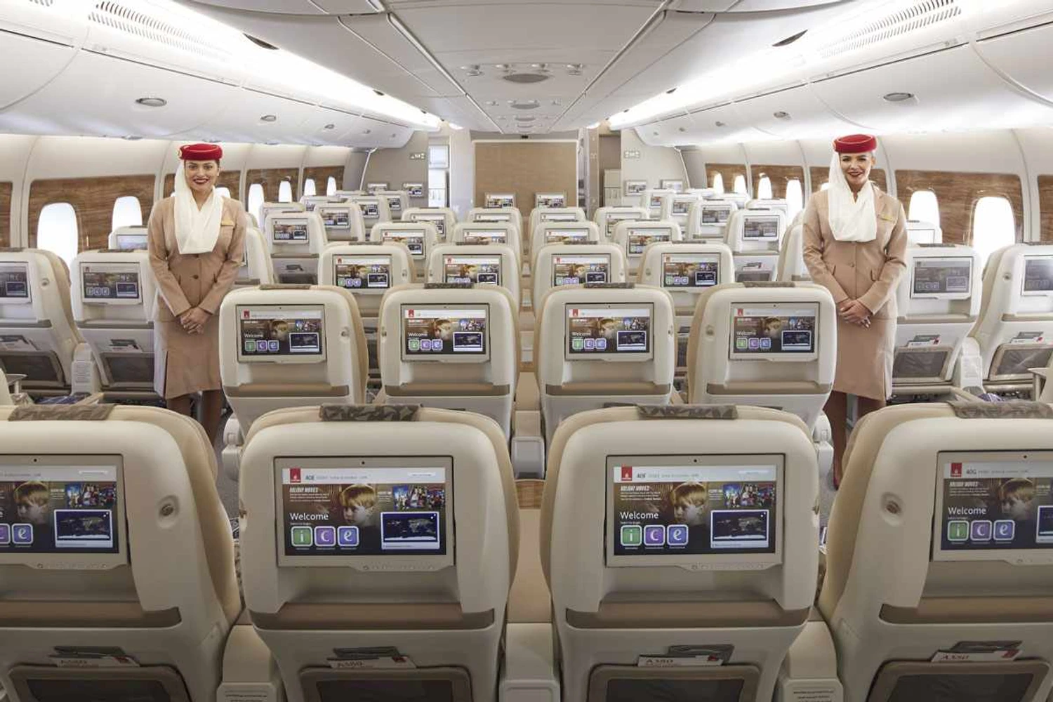 Nova classe econômica premium da Emirates (Divulgação)