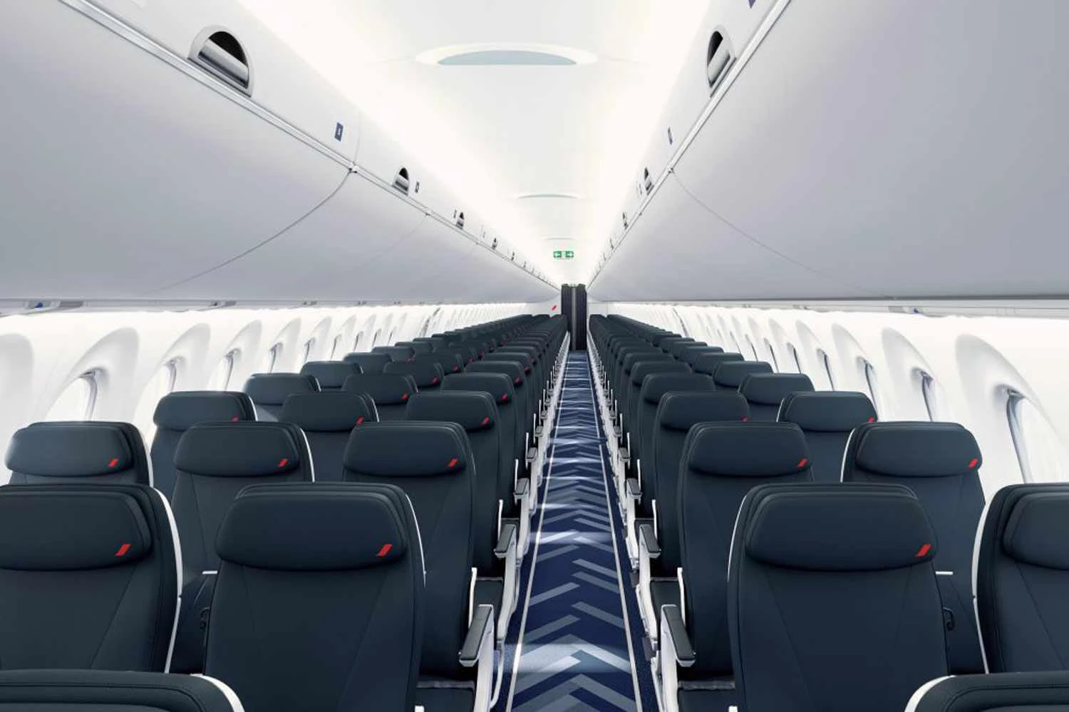 Interior do A220-300 da Air France (AF)