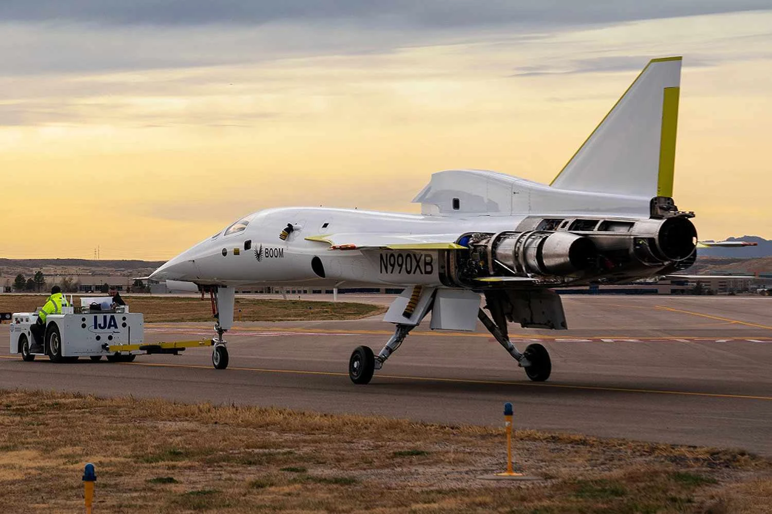 O protótipo XB-1 em Denver (Boom)