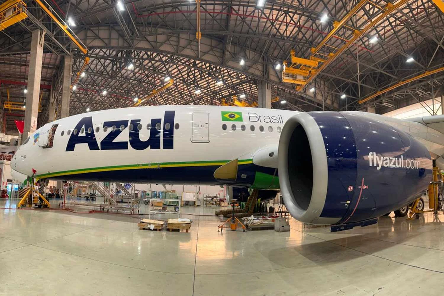 O A350 que voará na Azul já operou na Hong Kong Airlines (Azul)