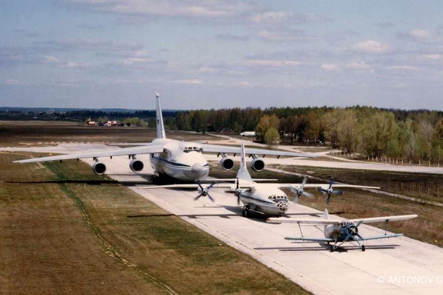 The An-124 and the smaller An-12 and An-2 (Antonov)