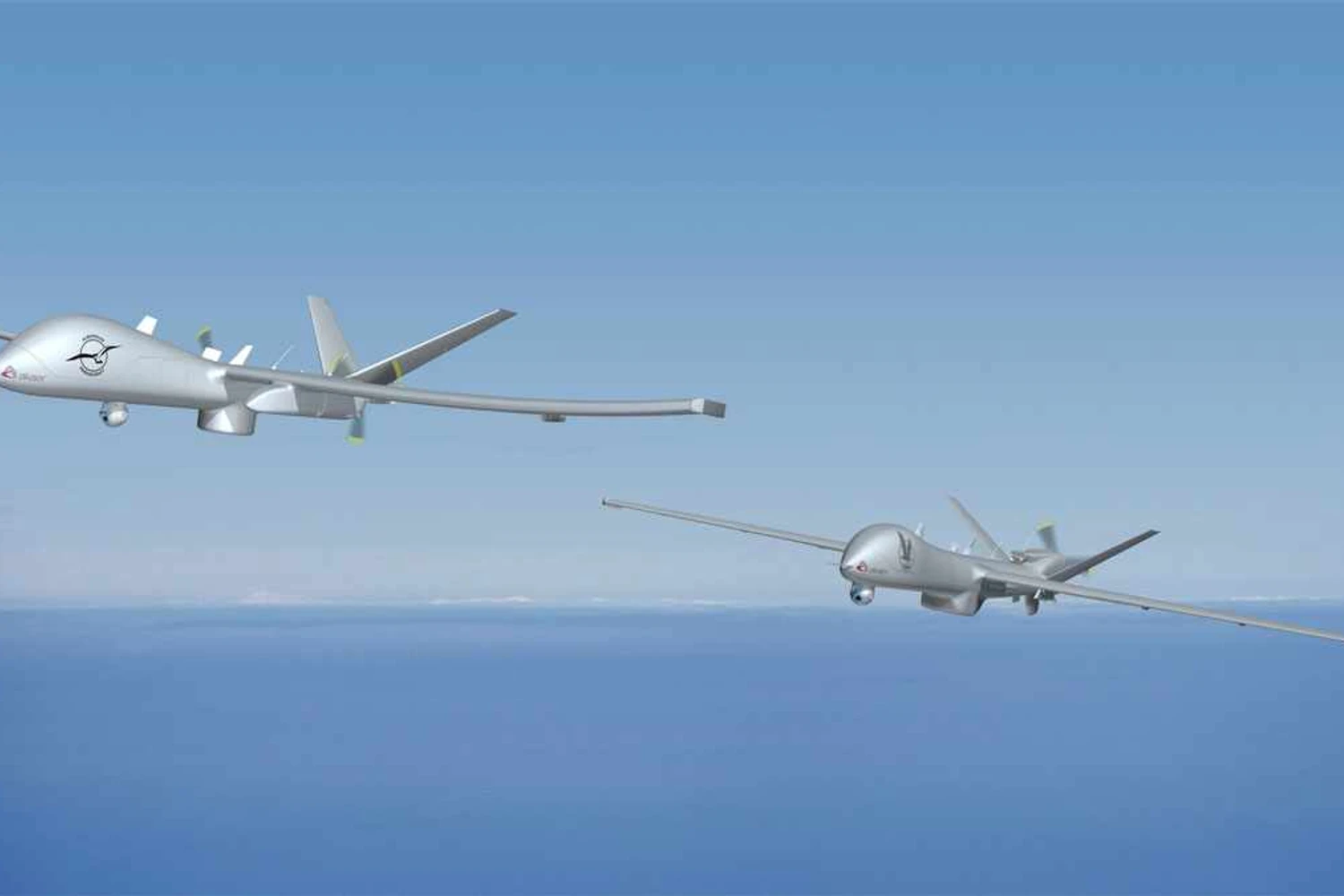 Drones Albatross e Osprey da Akaer; aparelhos estão em desenvolvimento (Divulgação)