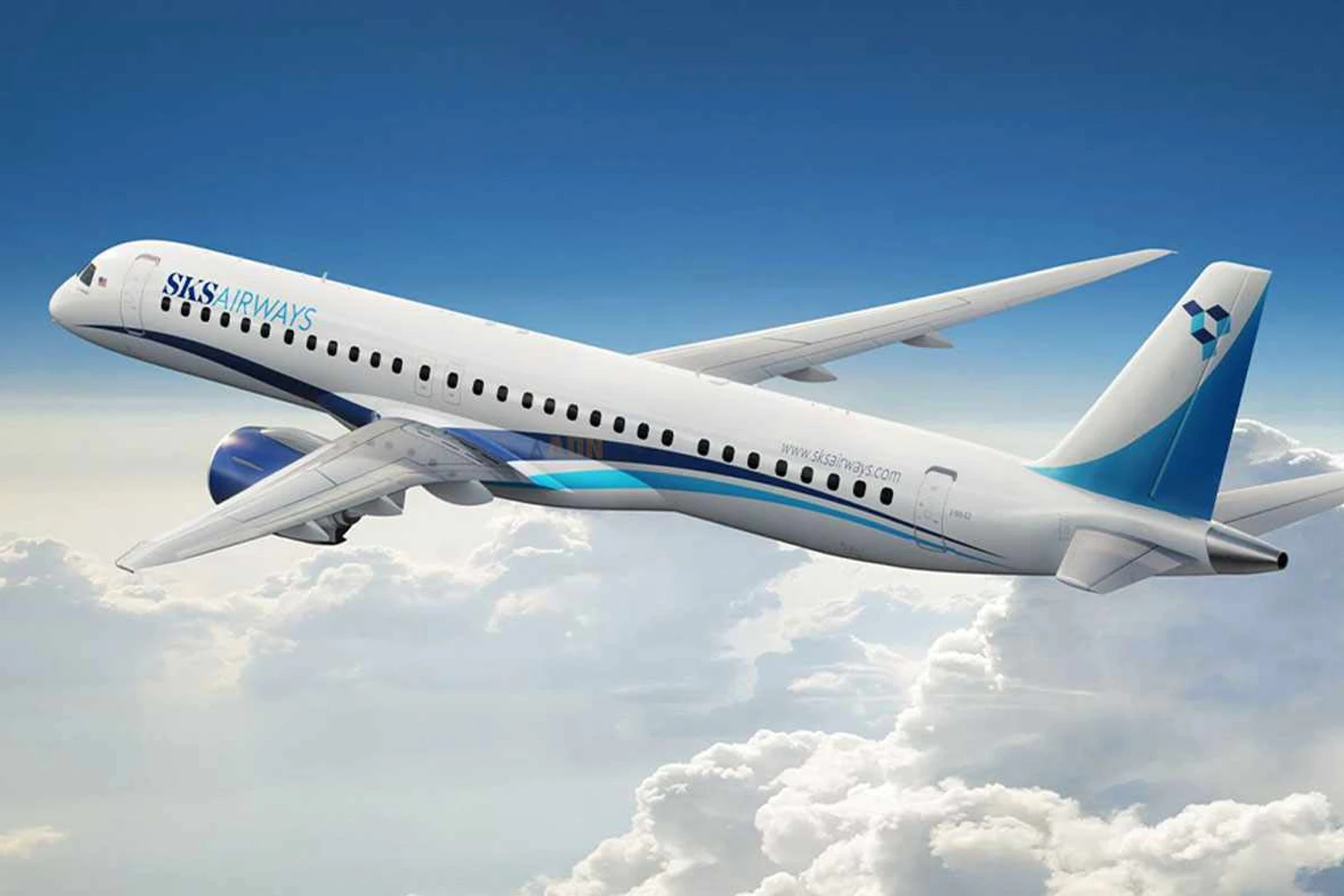 A SKS fez o leasing de 10 E195-E2