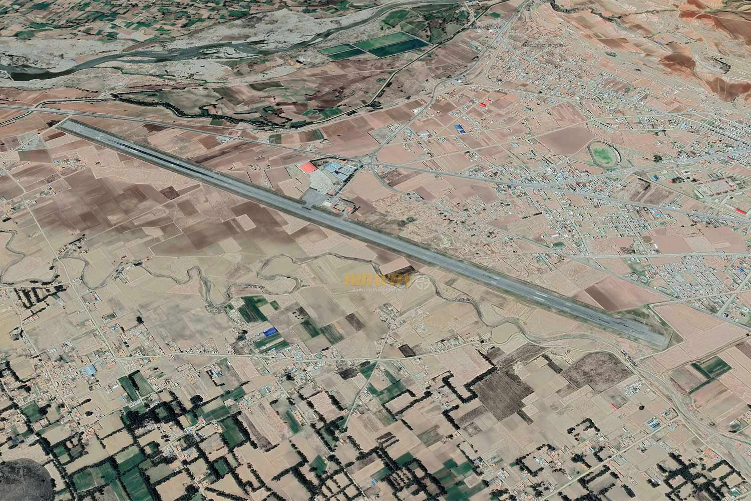 O Aeroporto Francisco Carle está localizado a 3.300 metros (Google)