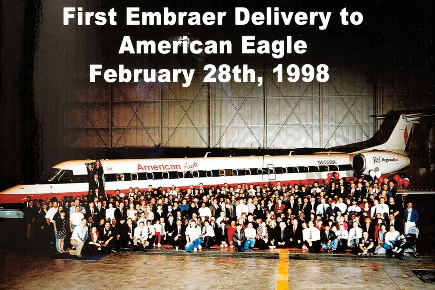 O primeiro ERJ 145 foi entregue há 25 anos (EA)
