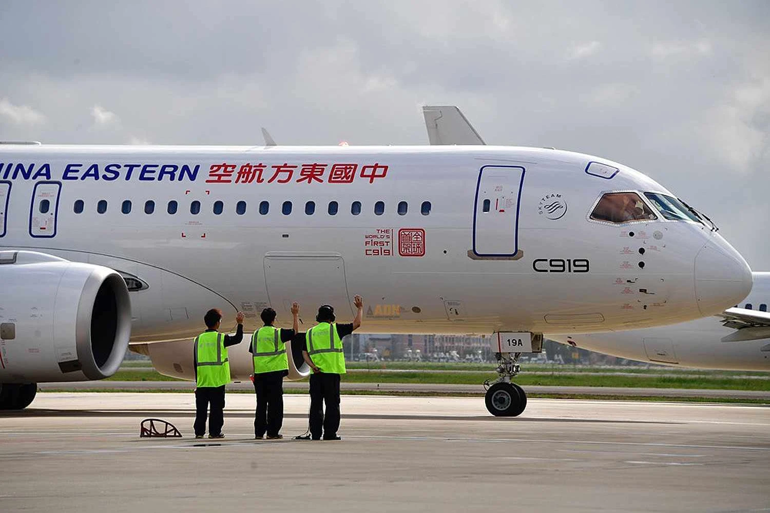 Um dos dois C919 em serviço (CEA)