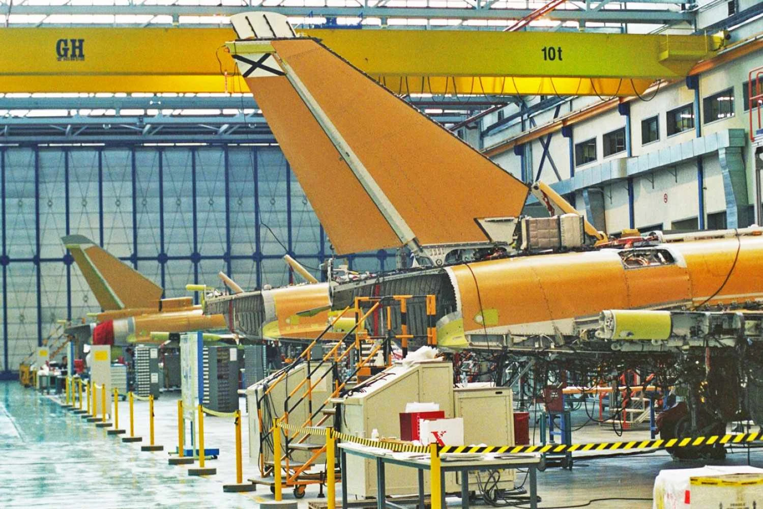 Linha de produção do Typhoon (Airbus)