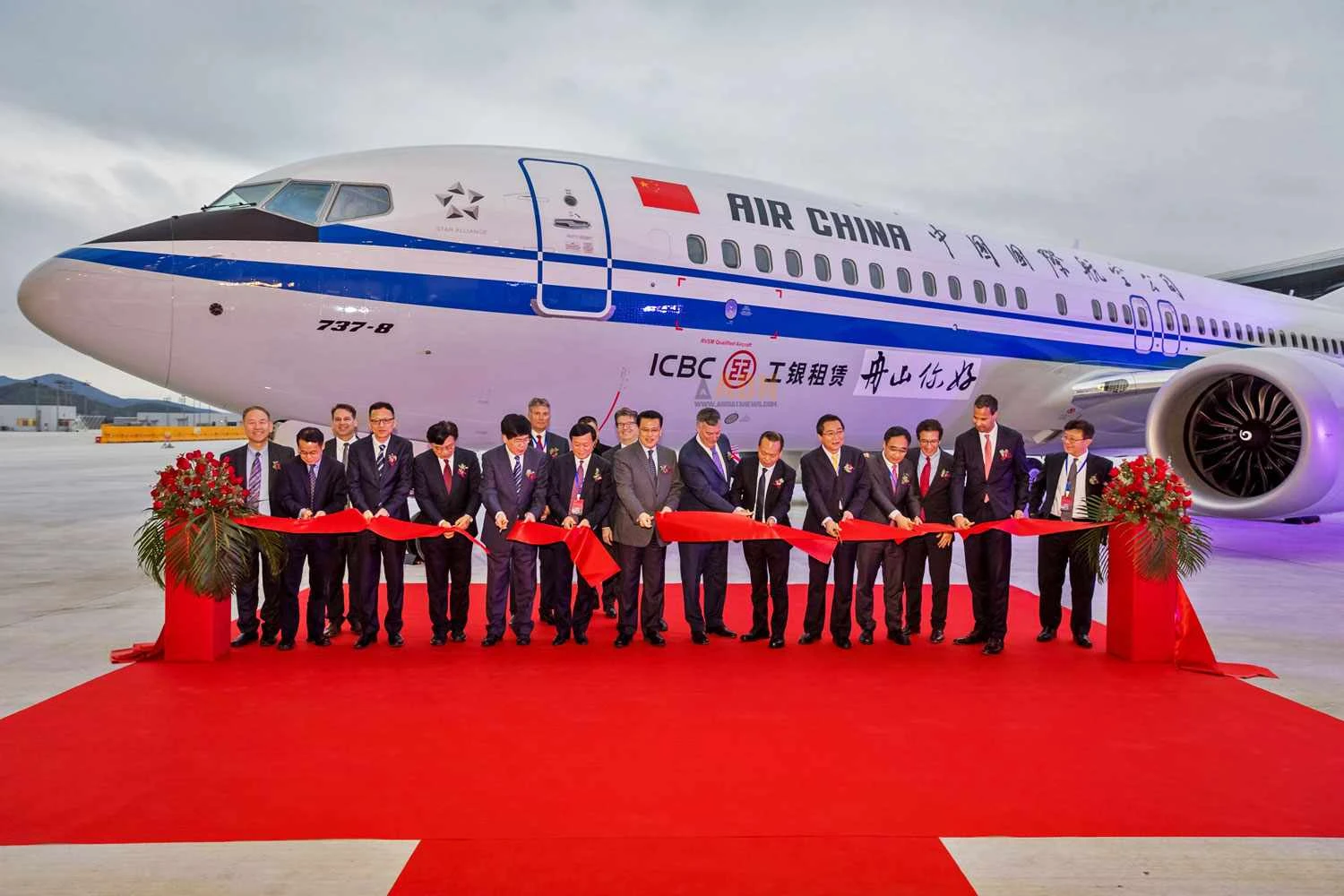 A Boeing usou sua unidade na China para entregar aviões em 2018 (Boeing)