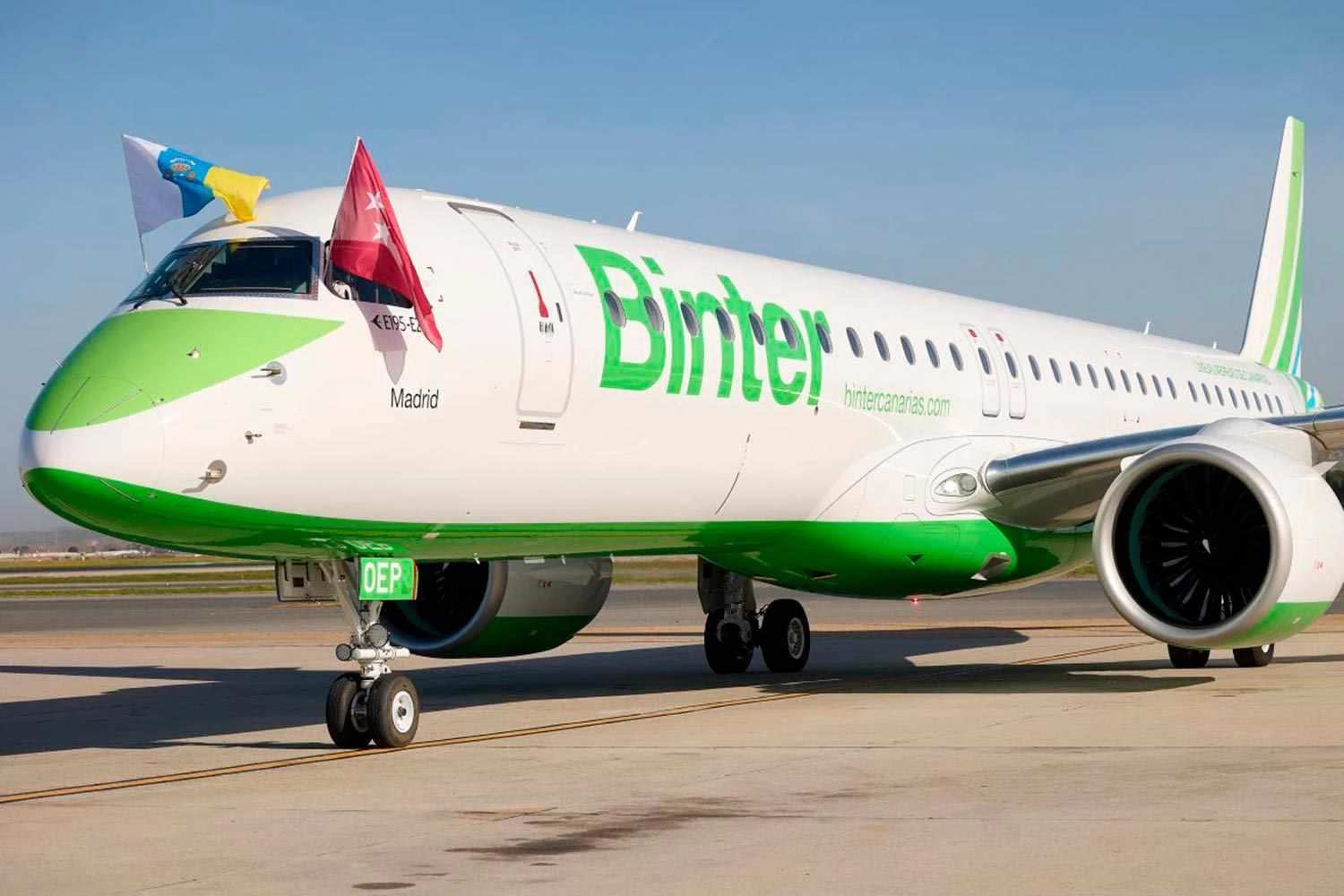 Espanhola Binter planeja receber mais nove jatos Embraer E195-E2