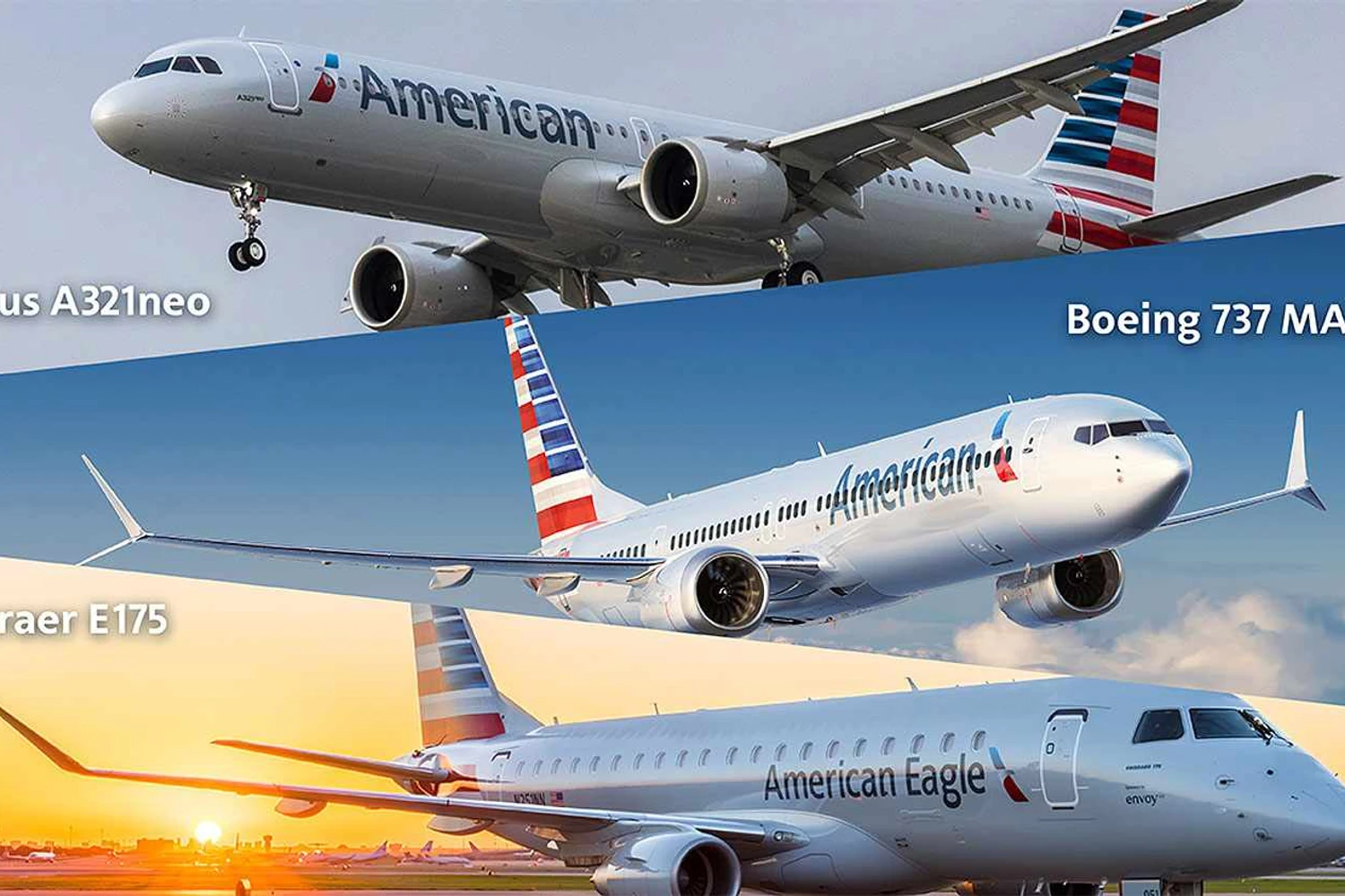 A American fez pedidos múltiplos para 260 aeronaves (AA)