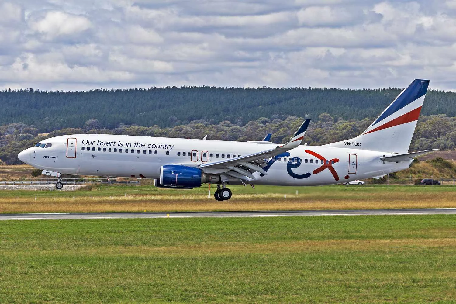 A Rex opera jatos Boeing 737-800 e turboélices Saab 340