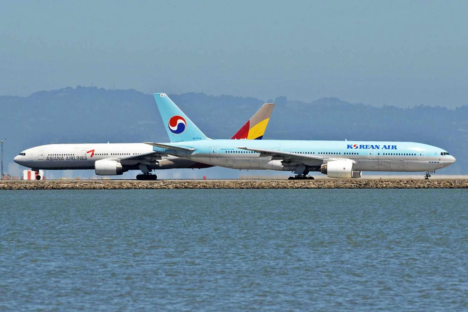 Jatos da Korean Air e da Asiana Airlines