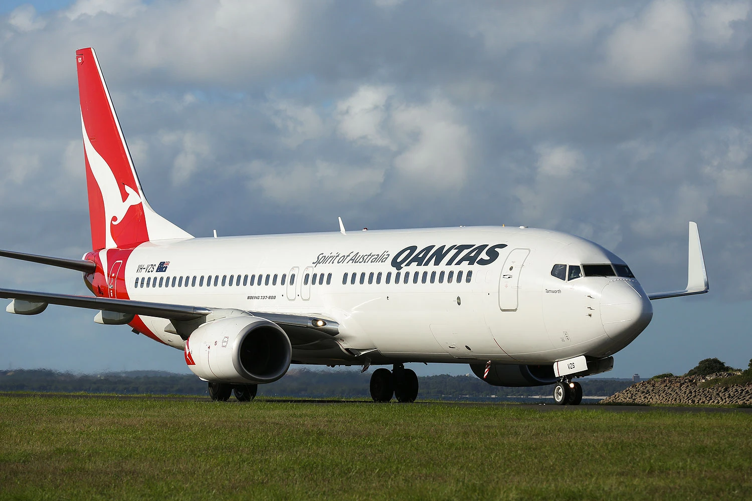 Boeing 737-800 da Qantas (Qantas)