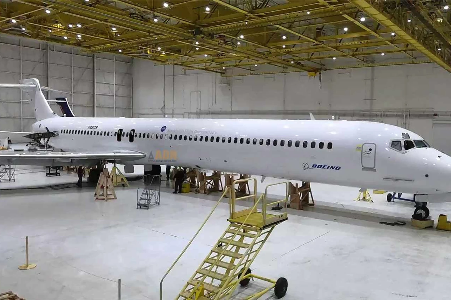 O MD-90 que servirá de base para o X-66 (Boeing)