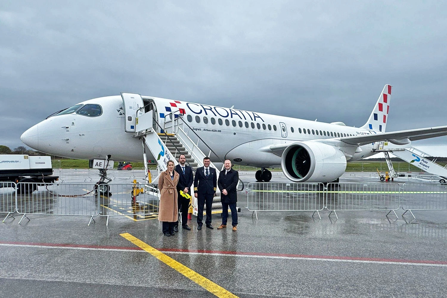 A Croatia Airlines foi umas das empresas que recebeu o A220 em abril (Croatia Airlines)