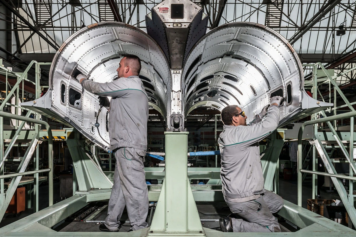 Seção traseira da fuselagem do Rafale (Dassault)