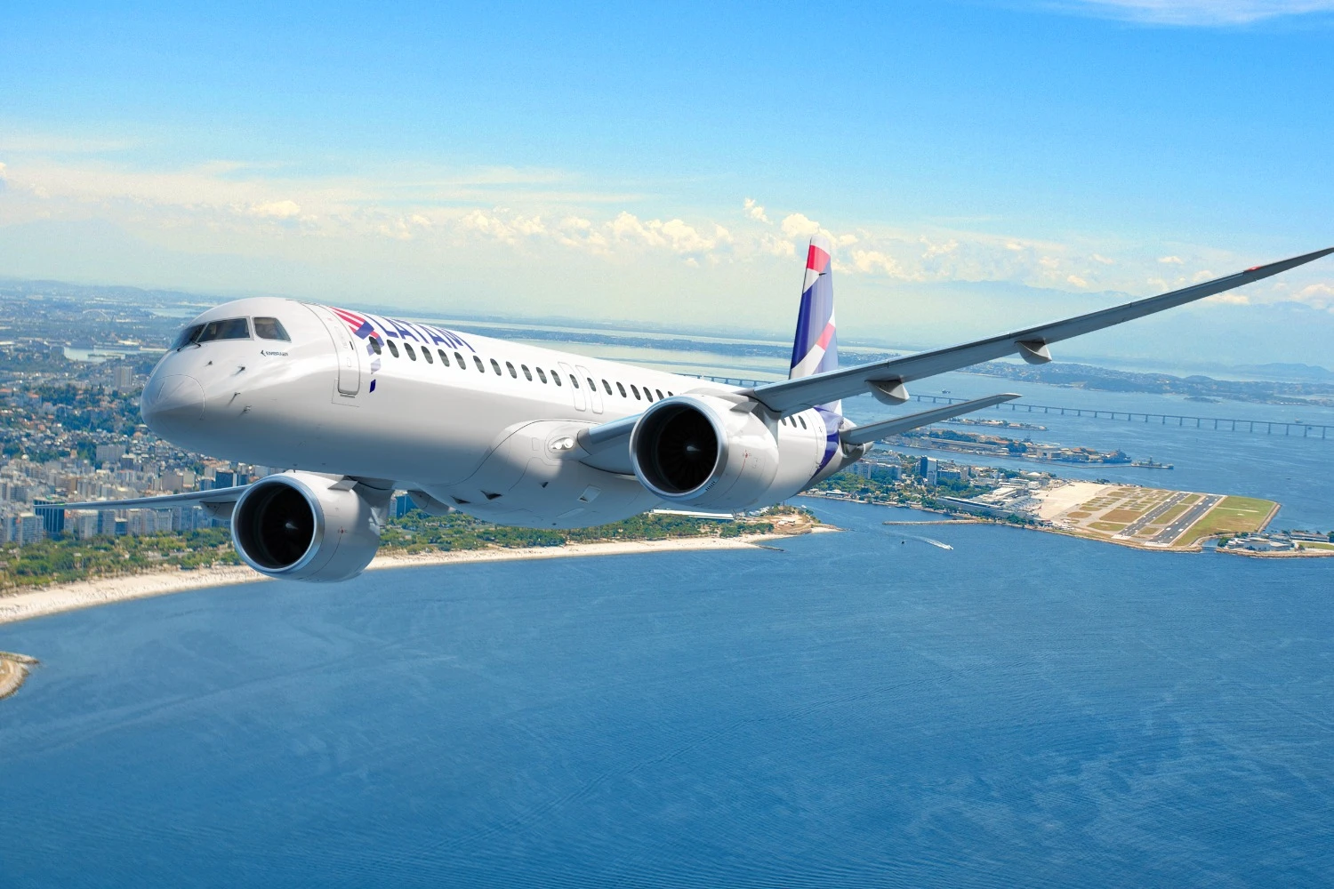 A LATAM quebrou o tabu e encomendou 24 E195-E2 e reservou outros 50 aviões (Embraer)