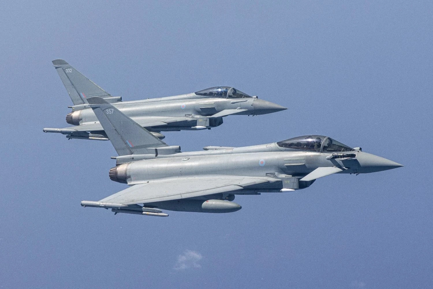 RAF instala foguetes antidrone de baixo custo em caças Typhoon no Oriente Médio