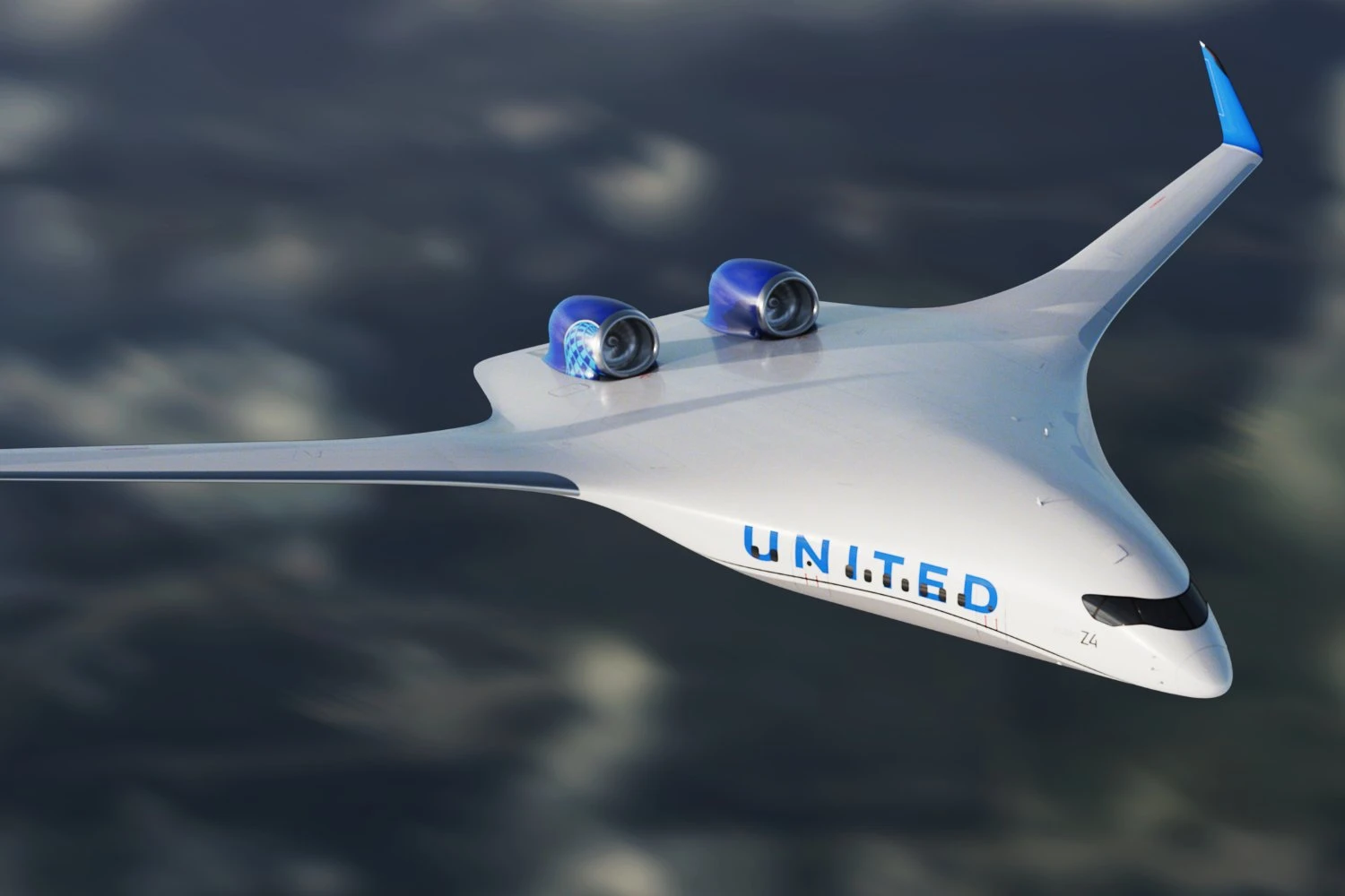 JetZero Z4 with United Airlines colors